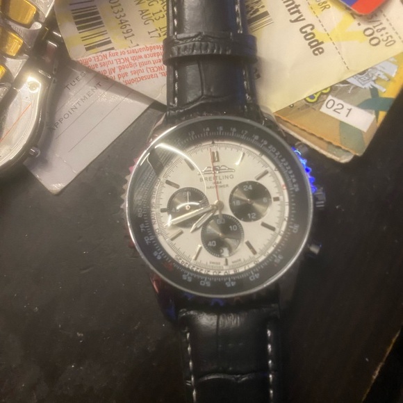 New Breitling Black and white Chronograph Watch - Picture 4 of 7